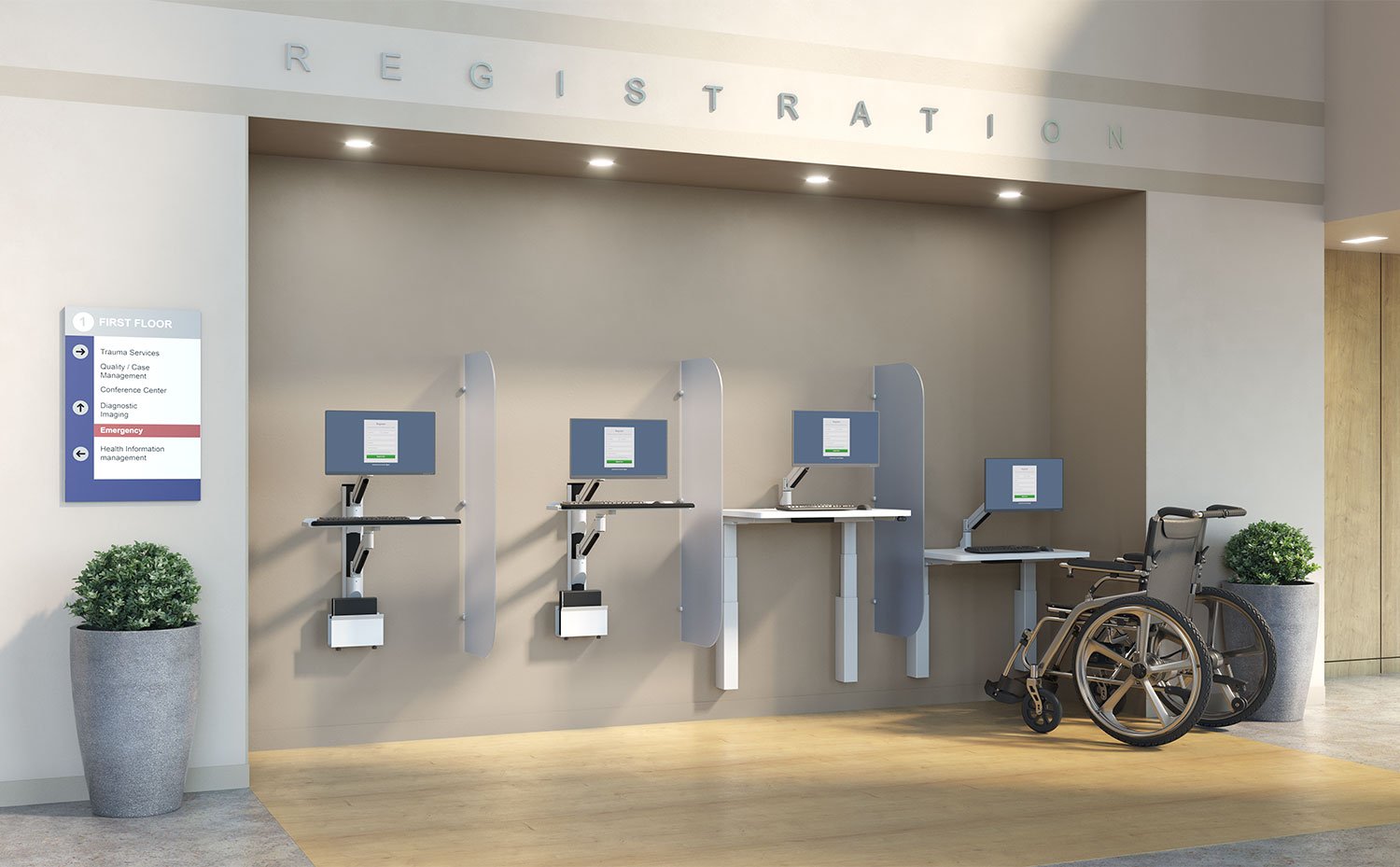hat-healthcare-registration-with-wall-track-and-s-collection-wall-mount